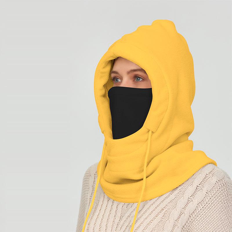 Winter Cycling Warm Hat & Windproof Neck Protector for Men and Women - Thickened Velvet Ski Mask