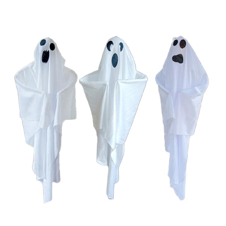 Ghostly Halloween Hanging Decor Light Up Ghost for Haunted House Decoration