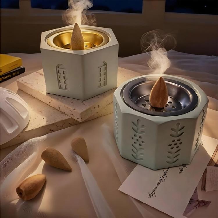 Flexible Silikon-Bastelform Arabisch inspirierter Räucherstäbchenhalter für Wachsschmelzen, Seifenherstellung und DIY-Geschenke