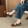 Französische Innenhöhenerhöhung Flachmündung Einzelne Schuhe Damen 2025 neu Frühling und Sommer Rock Temperament Sanfter Wind Ballett Abendschuhe