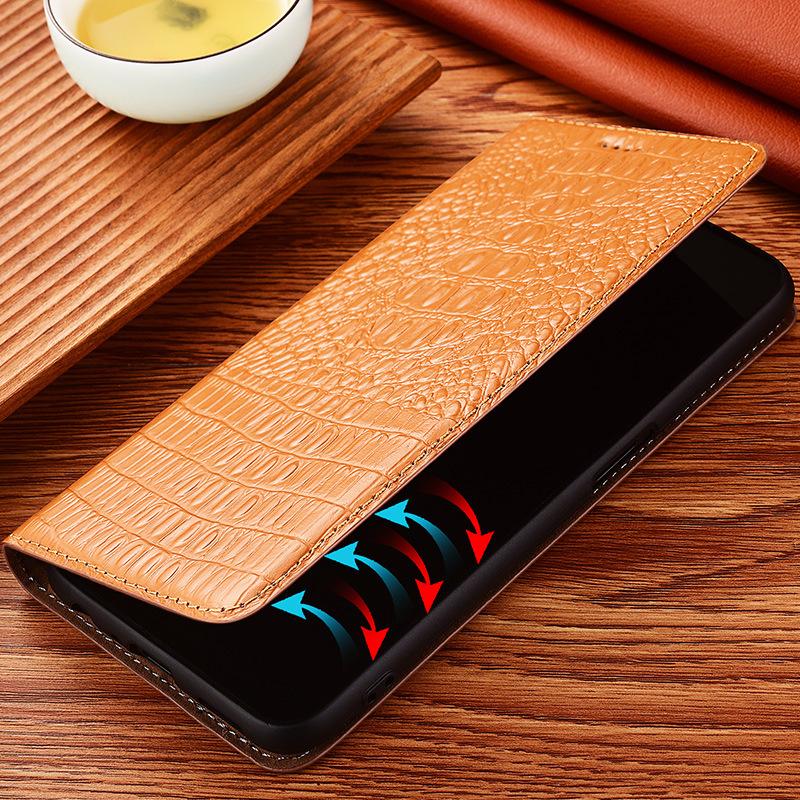 Vivo iQOO Serie Echtleder Flip Cover für verschiedene Modelle im Schutzdesign