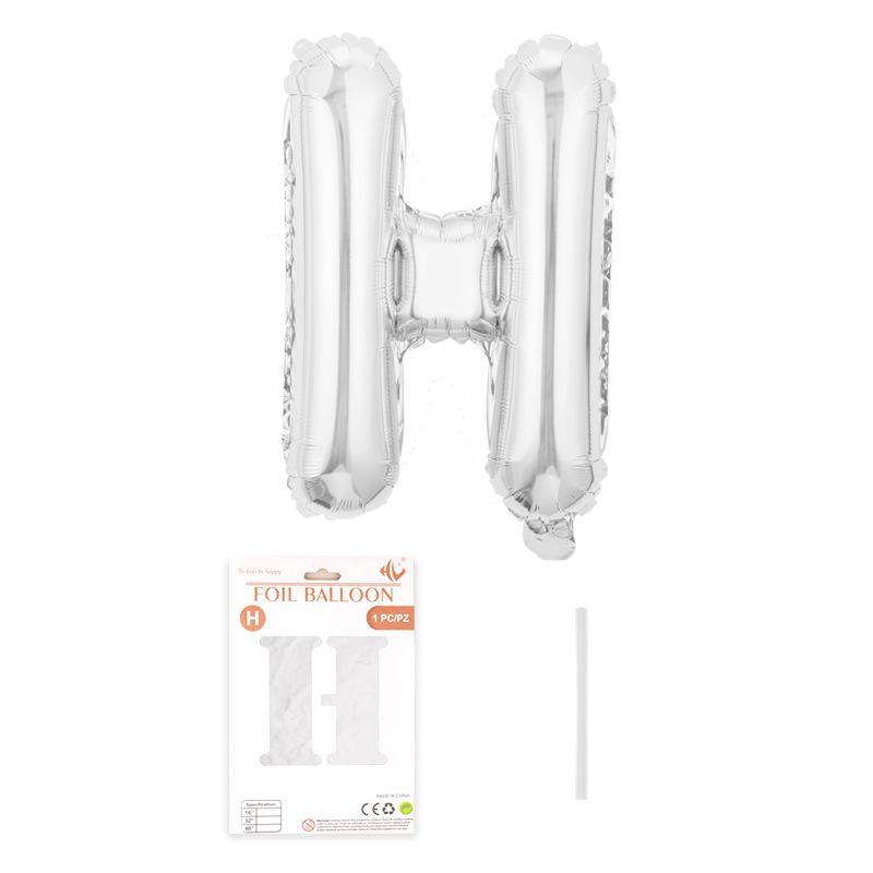 Independent Paper Card Packaging 16-Inch English Letter Aluminum Film Balloon Birthday Party Decoration Arrangement Aluminum Foil Balloon