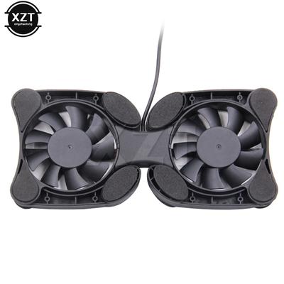 Practical Laptop Cooling Pad Portable Folding Radiator Usb Dual Fan Non-Slip Protective Pads For Notebook Computer Cooler Fan
