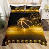 Basketbal Soft Duvet Cover Twin Quen for Young Boys Tens Bedrom Sports Games Beding Set Rustic Farmhouse Woden Board Warm Comforter Cover