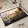 Game BG3-B-Baldur S Gate 3 Door Mat Bath Microfiber Decorative Versatile Flannel Floor Mat Quick Dry Absorbent Non-slip Sole