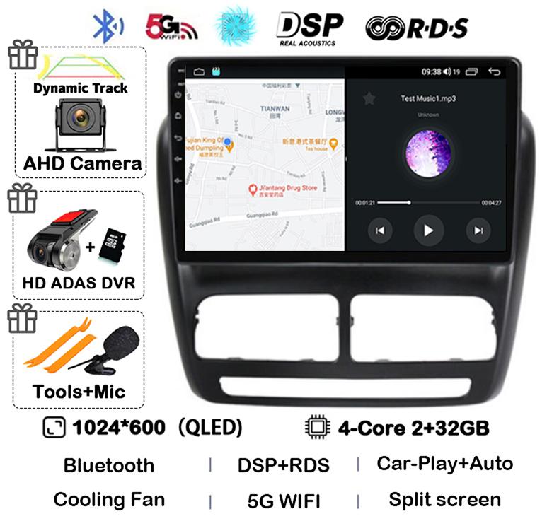 Android 14 Carplay Auto Car Radio For FIAT DOBLO For OPEL COMBO TOUR 2010 2011 2012 2013 2014 2015 GPS Multimedia Stereo Player