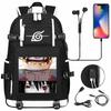 New Riman Peripheral Printing USB Teen Student Schoolbag Leisure Travel Backpack Large Capacity