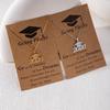 Cross-Border Creative Graduation Gift: Stainless Steel Frosted Gold Doctor's Hat Necklace for Women