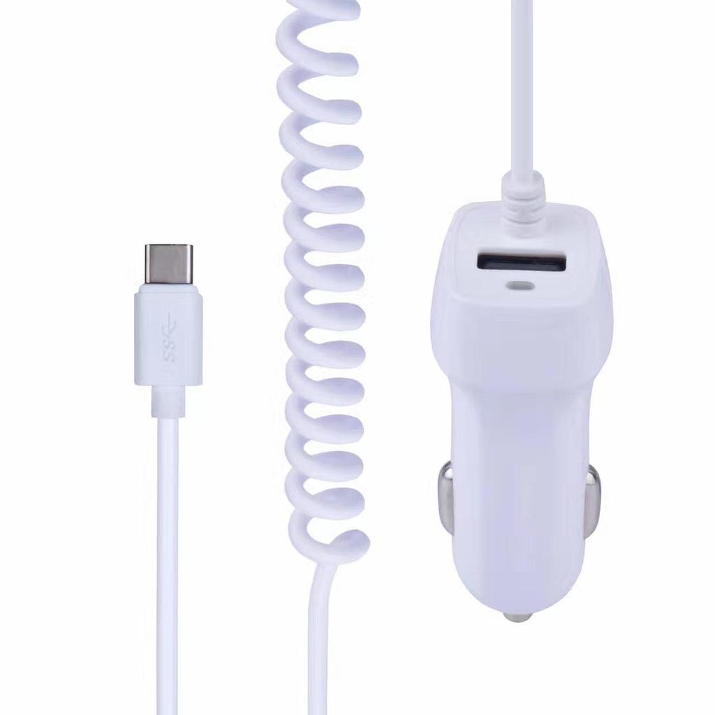3A Certified Type-C Car Charger with Lightning Cable for Apple 15