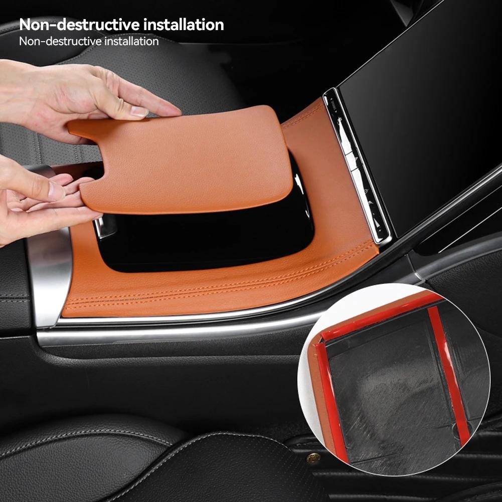 2Pcs/set Car Center Console ABS Panel Cover Trim Panel Frame Interior Modification For Mercedes Benz C W206C260LC200LC300L