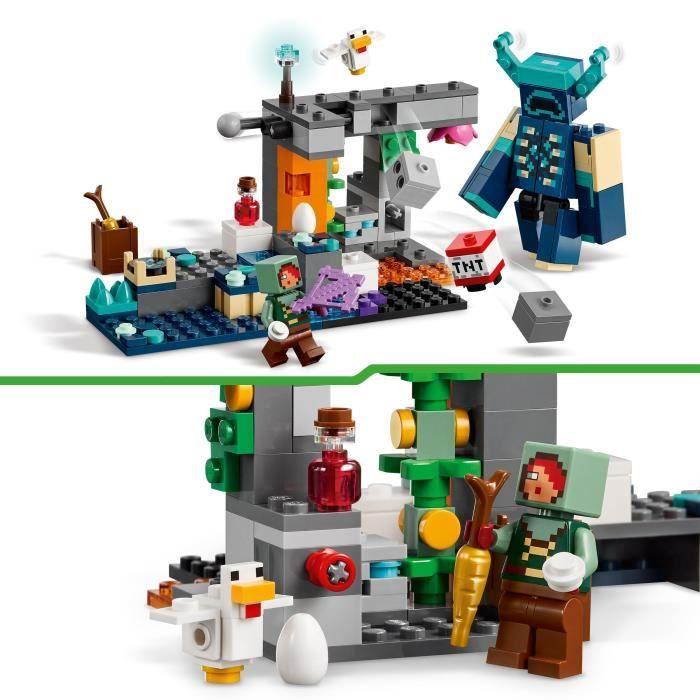 LEGO Minecraft 21274 Set Setkání s Wardenem - Sběratelská hračka pro chlapce od 7 let
