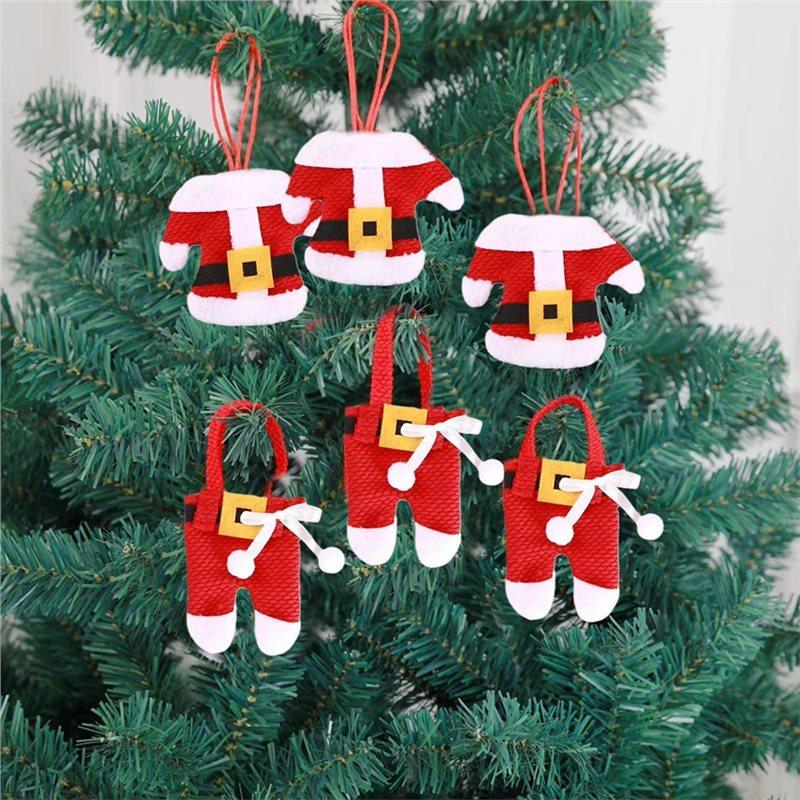 HHO-Christmas Decorator Silverware Bags Ornament Tableware For Dining Table Restaurant Hotel Banquets