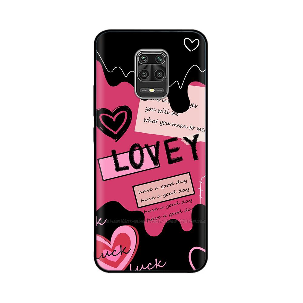 For Redmi Note 9 Pro Max Case NOTE 9S Cute Cartoon Cover Soft Silicone Phone Cases For Xiaomi Redmi Note 9 Pro Note9S Case Funda