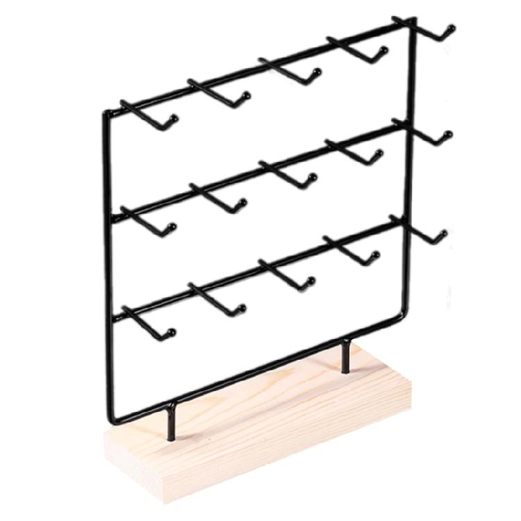 Earring Display Stand for Selling Stylish Necklace Bracelet Pendant Organizer Handmade 3 Tiers Jewelry Storage Rack