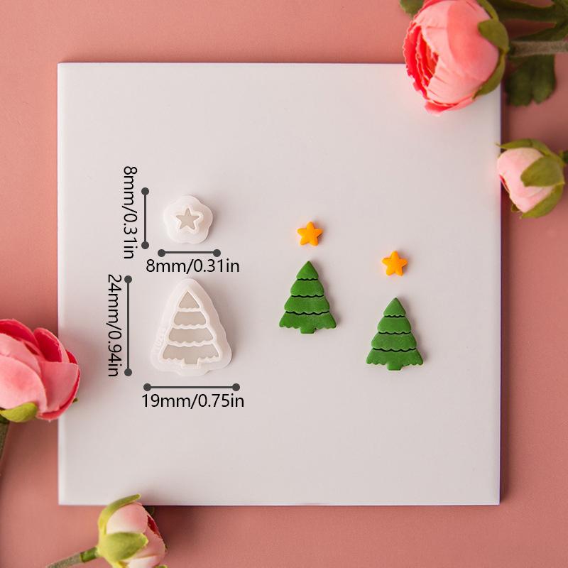 Embossing Tools Soft Pottery Earrings Clay Mold Bells Socks Crystal Ball  Cutting Mold
