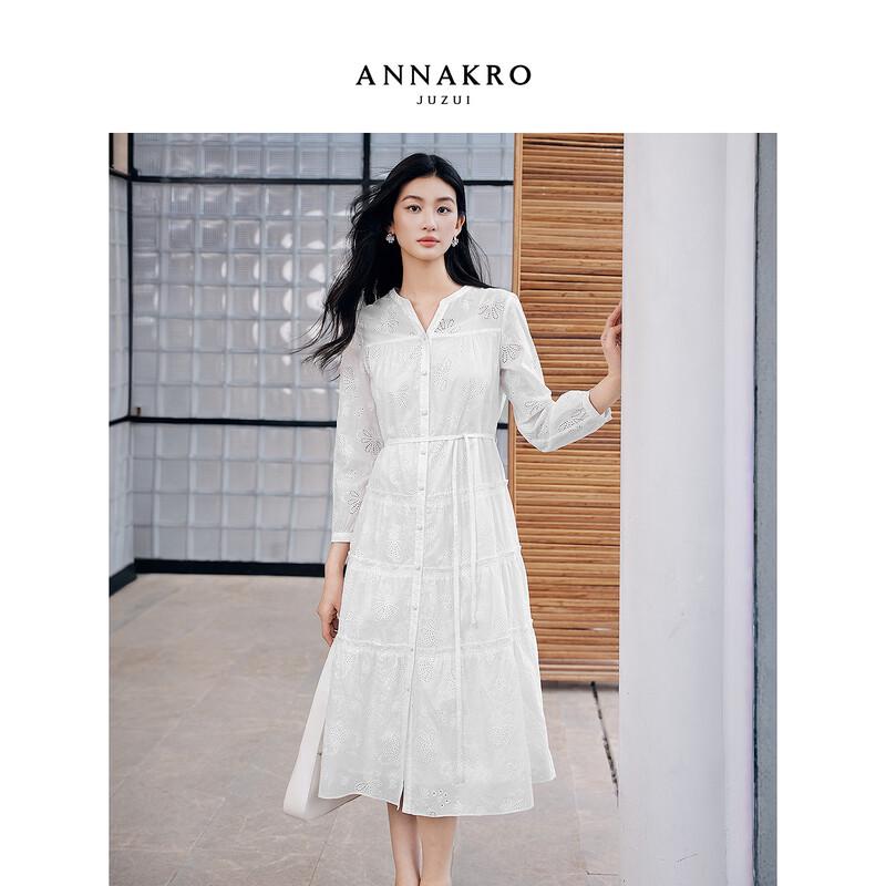 Богемное хлопковое многоярусное макси-платье M