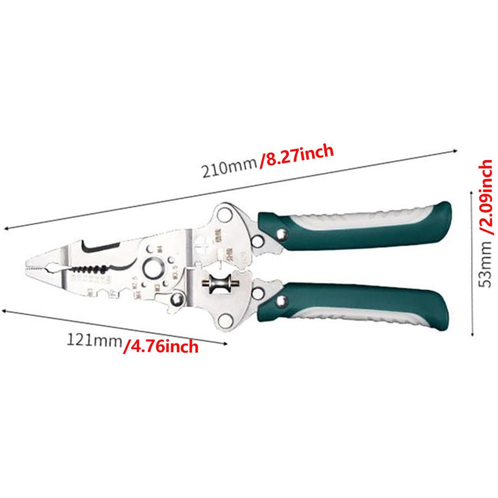 Foldable 18-in-1 Wire Stripping Pliers Crimping Tool - Multifunctional Electrician Pliers,  for Secure Connections and DIY Projects
