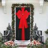 Extra Large Red Festival Bow Set Organza Double Layer Luxury Door Decor