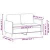 Vidaxl Zweisitzer-Sofa, Rosa, 120 cm, Mit Samt Polster