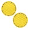 2Pcs Car Coaster Water Cup Holder Anti-slip Pad Mat Silicone Gadget Round Heat Insulation Mats Car Interior Accessories