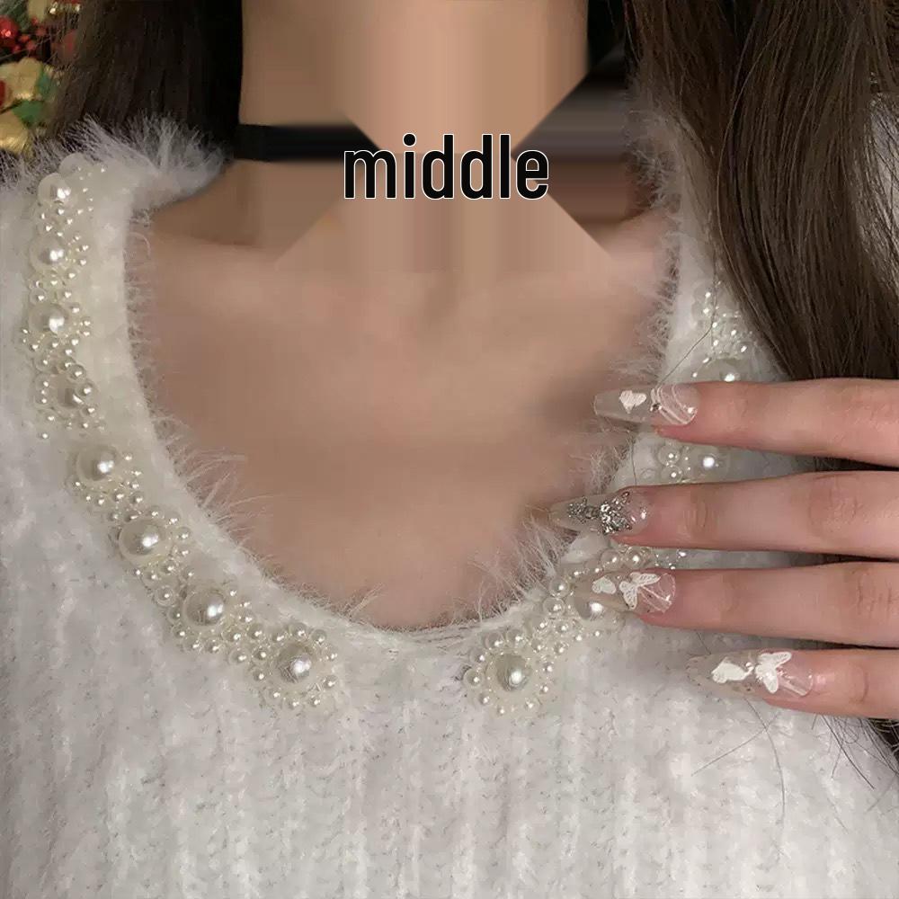 Entzückende weihnachtliche Plüsch-Halskette mit roter Samtschleife und Jingle-Bell-Choker