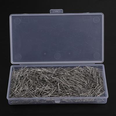 Nähnadeln, silberfarben, 26 mm, flach, gerade Stecknadeln, Quilten, für Schneider, mit Aufbewahrungsbox, 2000 Stück