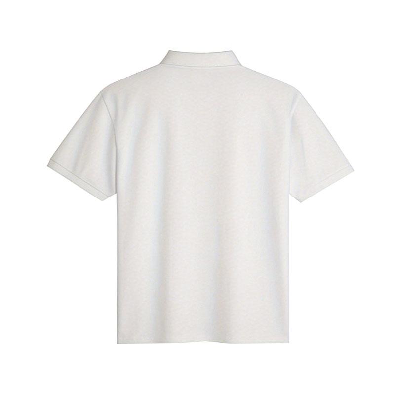 Summer Men's Casual Shirt Fashionable Solid Color Polyester Fiber Design Short Sleeved Comfortable Polo Shirt