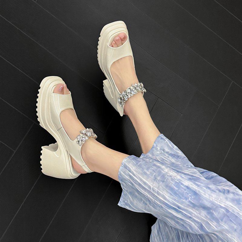 Krazing Pot из коровьей кожи с открытым носком — фото 9