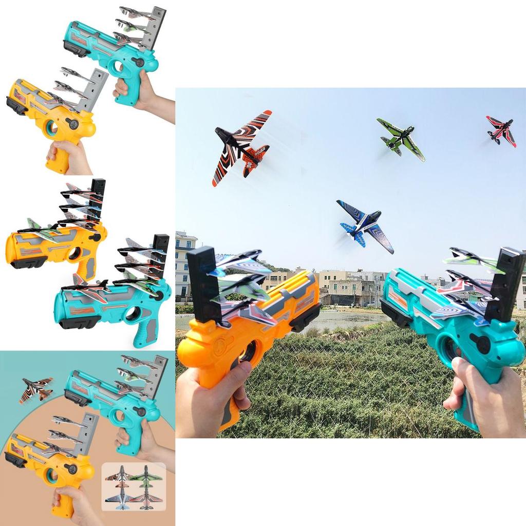 Exciting Toy Gun Nerf Foam Airplane Launcher For Safe Outdoor Fun And Air Battles