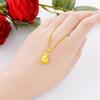 24K Gold-Plated Velvet Sand Christmas Apple Solid Pendant - 3D Imitation Hard Gold Peaceful Night Gift