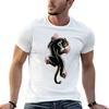 Traditional Tattoo Panther Illustration Tshirt Plus Size All Match Tee Shirt