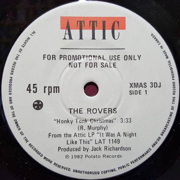 

7inch Record ROVERS ROYAL PHILHARMONIC ORCHEST Honky Tonk Christmas XMAS3DJ Attic 1982 Canada Pop Used