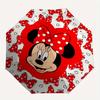 1pc Minnie Mouse, Automatic Folding Umbrella: Compact 8 Bone Design Cartoon Outdoor Travel Companion, Business Umbrella, Christmas Valentine
