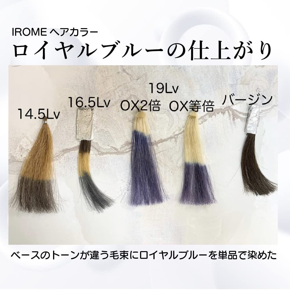 KYOGOKU IROME Hair 24 Gray Salon Partial Dye 1-Pack Color, Colors, Dye, Quasi-drug, Hypoallergenic, Exclusive, Self-Color, (Royal Blue)