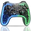 Switch Controller for Switch RGB Gyro Sleep App Compatible with Brown 1/2, Light, 3-Level Turbo, Wireless, Sensor, 4-Level Vibration, Wake, Settings,