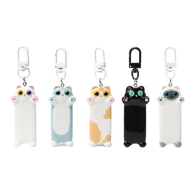 Cartoon süße Katze Schlüsselanhänger Kawaii Tier Schlüsselanhänger süße Harz Schlüsselanhänger schöne Schultasche Handtasche Anhänger Paar Geschenke