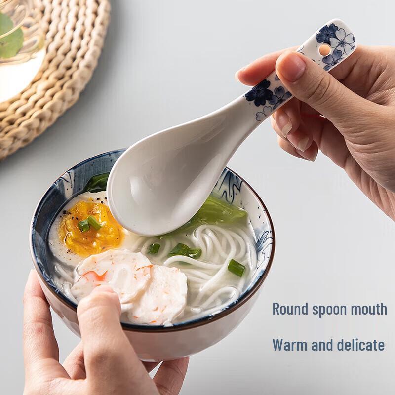 maxcook Ceramic Soup/Rice Spoons