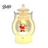Battery Operated Night Light Christmas Lantern Light, Retro Santa/Snowman/Tree Handheld Oil Lamp with Holiday Gift for Children Warm LED, Cute