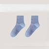 Spring and Summer Women's Socks: Pure Cotton Mid-calf Socks, Soft, Comfortable, Breathable and Not Prone To Pilling. Solid Color Mid-calf Socks