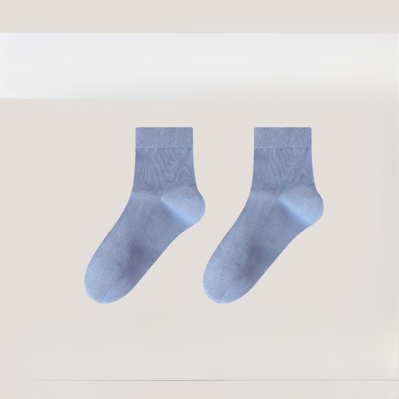 

Весенне-летние женские носки: Носки до середины икры из чистого хлопка, мягкие, удобные, дышащие и не склонные к образованию катышков. Однотонные гольфы до середины икры 1 pair морской синий