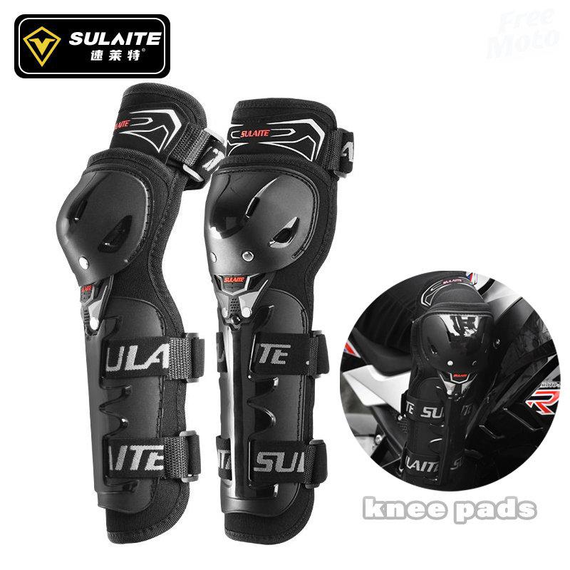 SULAITE Men Motorcycle Knee Pads Elbow Moto Protection Motocross Riding Guard Motorbike Off-road Racing Joelheira Mtb