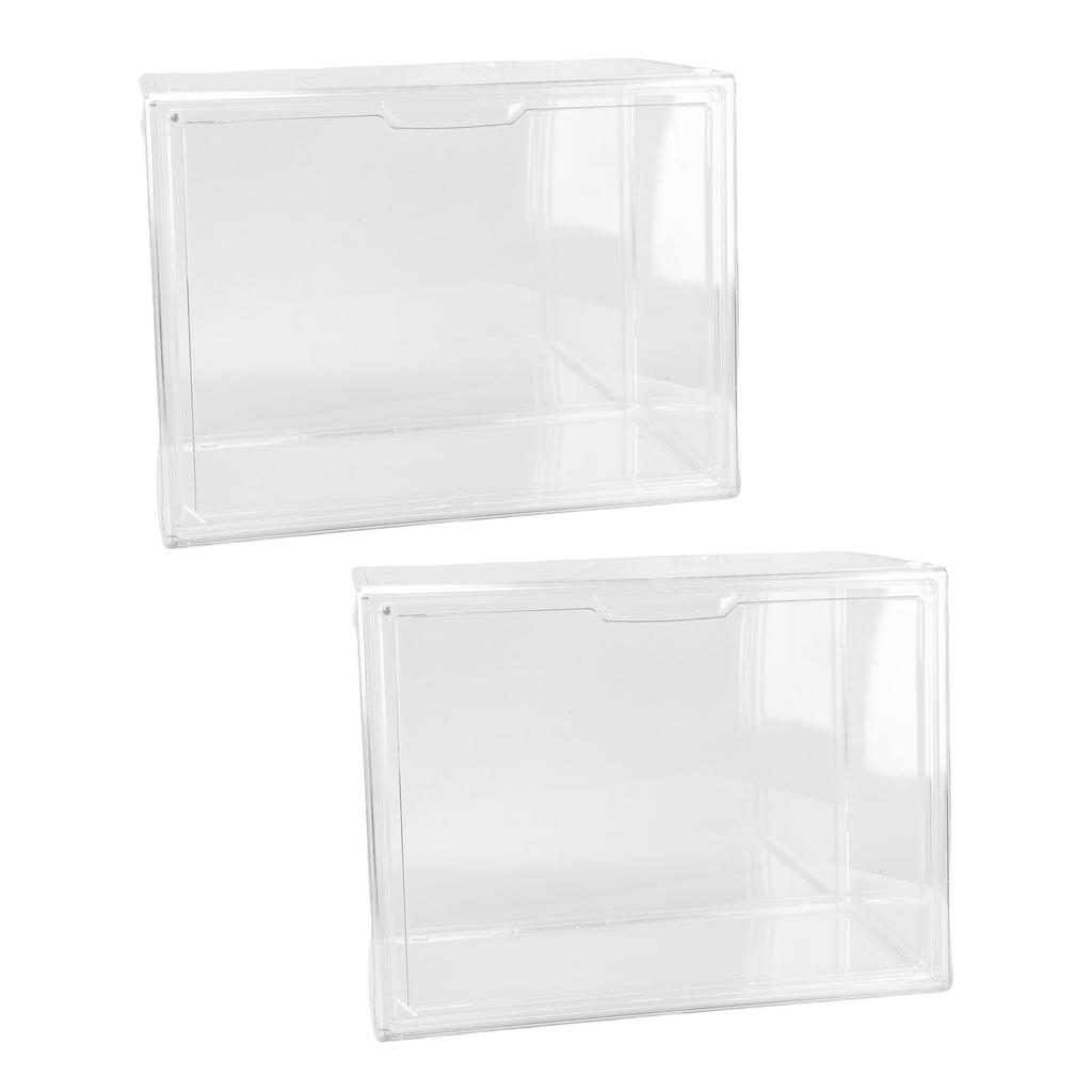 Transparente Vitrine für Miniaturfiguren Kunststoff Stapelbare Ausstellungsbox Organizer für Sammlerstücke Figuren Puppen