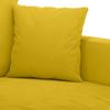 Vidaxl 4-Cz. Relaxation Set With Cushions, Yellow, Velvet