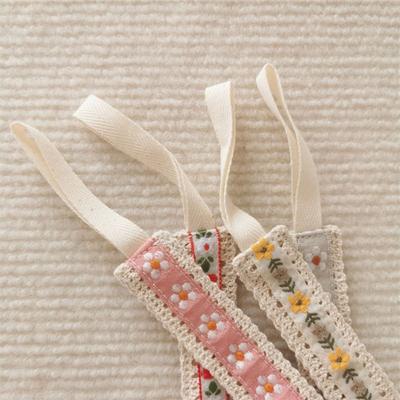 Ethnic Style Baby Cloth Pacifier Chain Embroidery Floral Adjustable Soother Holder Teether Toys Straps Dummy Clips