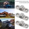 6pcs Stainless Steel Connection Awning Bracket Awning Eyelets Wall Eyelets For Caravan Motorhome Awning Grommets With Screw