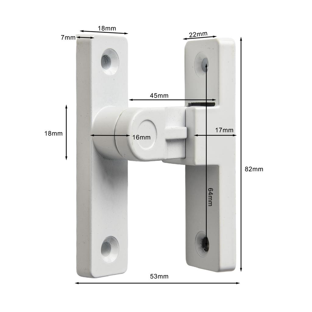 Door Lock Bolt Sliding 5 Color Option 90 Degree Accessories Door Buckle Zinc Alloy Complicated Procedures Zinc Alloy