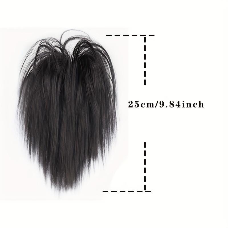 MERISIHAIR Synthetic Messy Hair Buns Extensions Straight Hair Pieces For Women Claw Clip Ponytail Hair Buns For Daily Use Hair