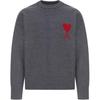 Ami De Coeur Crew-neck Wool Sweater UKS838018-084