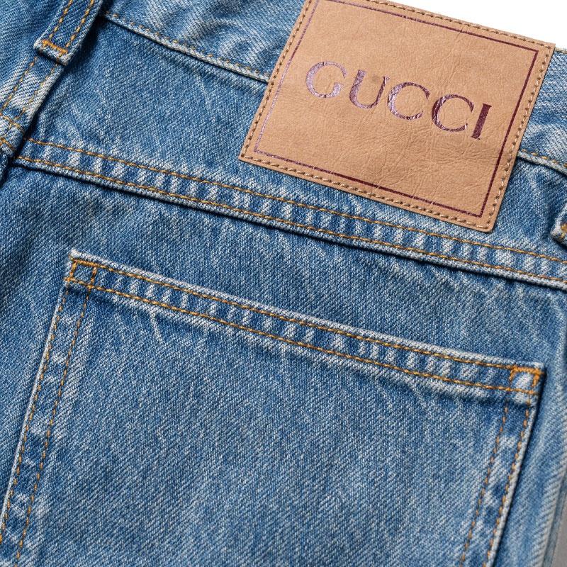 Gucci Lasered Double G Denim Jeans Men's 815642-XDC6W-4492