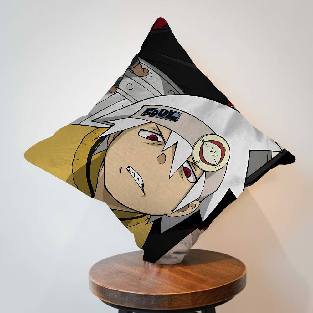 Anime Soul Eater Personalized Pillow Cover Kids Bedroom Wild Party Decor Pillowcase kid Birthday shower Gift